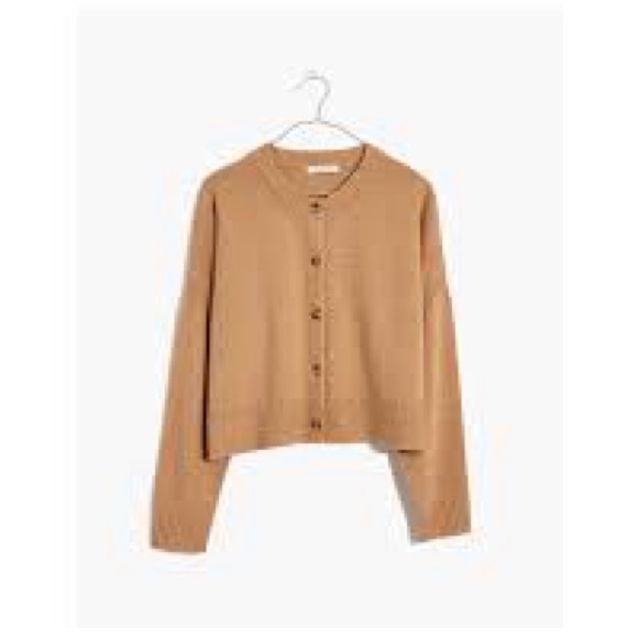 Madewell Clemence Cropped Cardigan Wool Blend - Picture 2 of 9